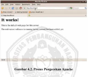 Gambar 4.2. Proses Pengecekan Apache 