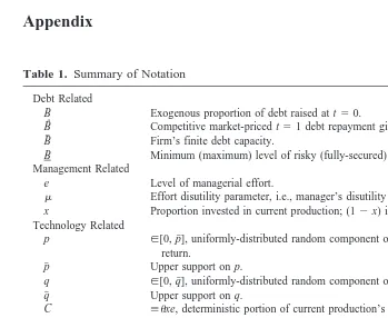 Table 1. Summary of Notation