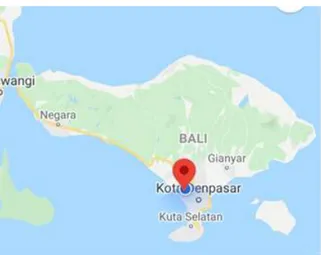 Gambar 2. Lokasi Penelitian di Desa Tibubeneng, Kecamatan Kuta Utara, Kabupaten  Badung, Bali 