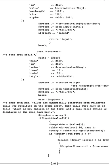 table was specified in the forms array. This table must have an id 