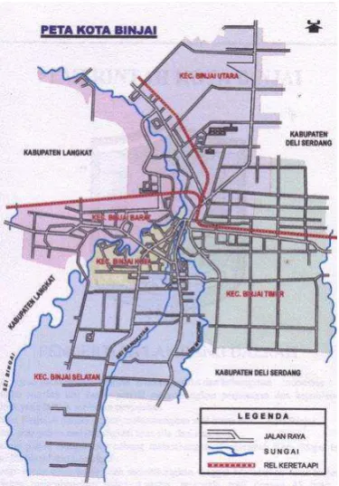 Gambar 1. PETA KOTA BINJAI 