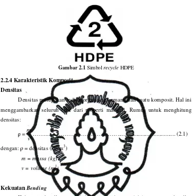 Gambar 2.1 Simbol recycle HDPE 