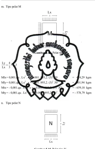 Gambar 5.15. Pelat tipe N 