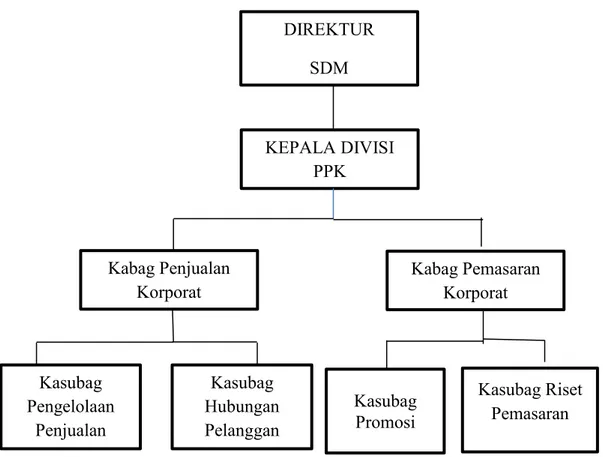 Gambar 3 Struktur Organisasi Divisi PPK PT Sucofindo. 