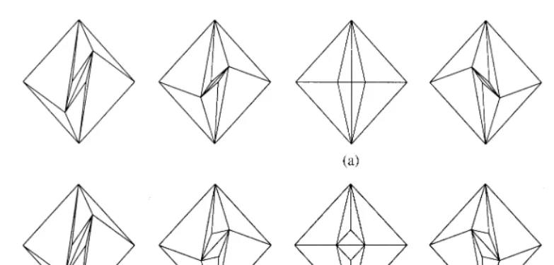 Fig. 2. (a) Linear morph. (b) Convex combination morph.