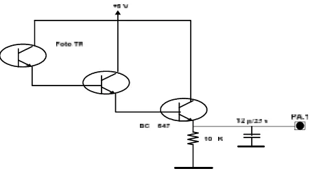Gambar 3.6 Rangkaian Fototransistor