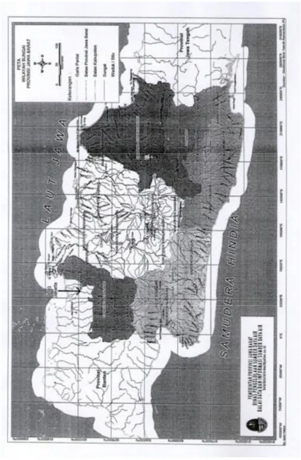 Gambar 4. Peta Wilayah Sungai Provinsi Jawa Barat  Sumber: Dinas PSDA Provinsi Jawa Barat, 2011