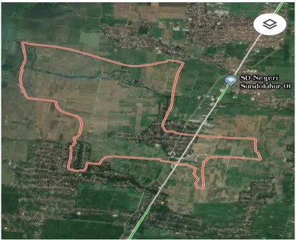 Gambar 3.1 Peta Desa Boloagung Kecamatan Kayen