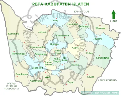 Gambar 4.1 Peta Kabupaten Klaten 