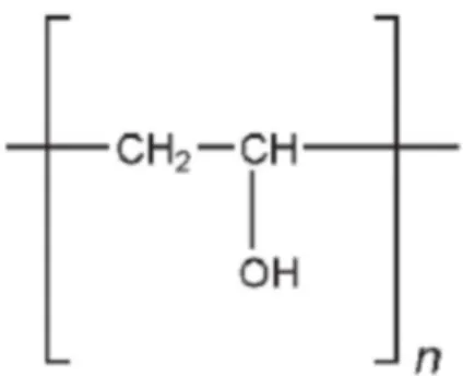 Gambar 2.2 Struktur kimia polivinil alcohol (PVA) 