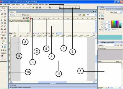 Gambar 2.1. Interface Flash Professional 8 