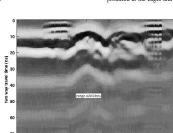 Fig. 8. Radar image taken across a shallow culvert on the banks of the Brisbane River
