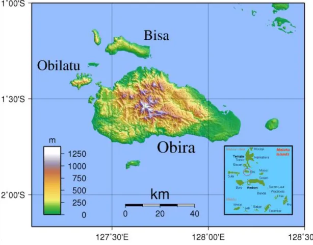 Gambar 1.1 Pulau Obi, Maluku Utara 