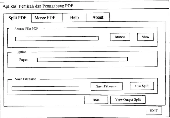 Gambar 3.4 Form Masukan Pemisah Halaman PDF