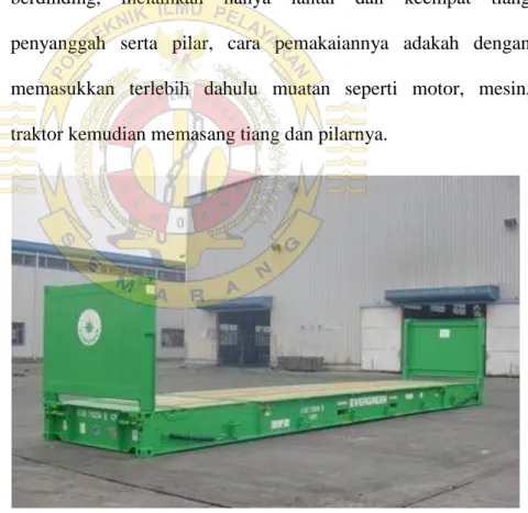 Gambar 2.3 Flat Rack Container 