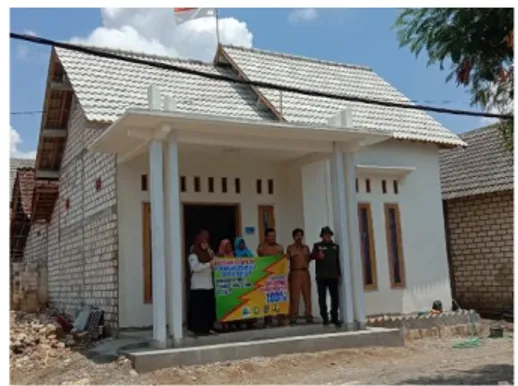 Gambar 3. Penyelesaian pembangunan rumah  dengan skema swadaya 