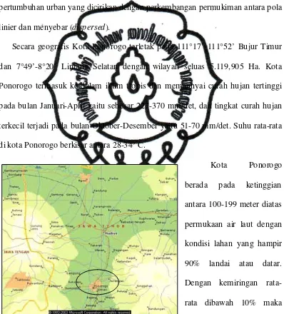 Gambar 2-31 Peta wilayah Kabupaten Ponorogo 