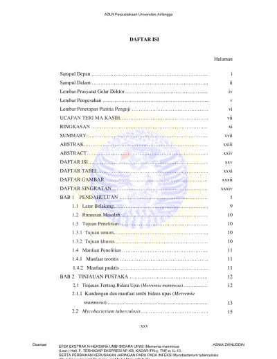 ADLN Perpustakaan Universitas Airlangga DAFTAR ISI