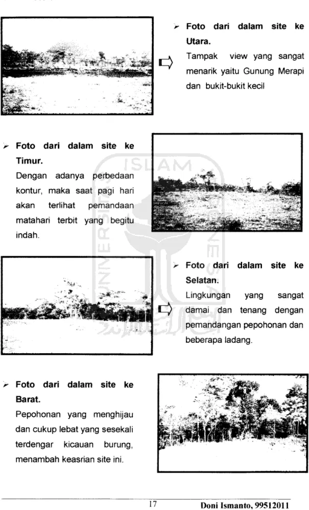 Foto dari dalam site ke Barat.