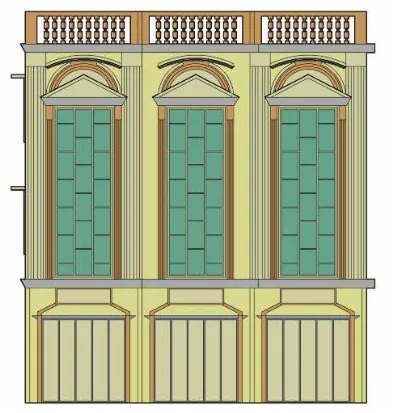 Gambar 3. 2. Tampak Depan Ruko Tiga Lantai 