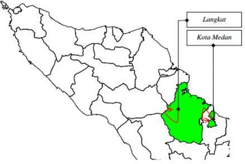 Gambar 8. Peta Distribusi Perdagangan Bawang Merah di Sumatera Utara 