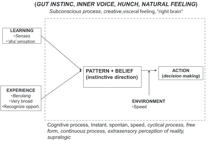Figure 2. Scheme of Intuition Emergence Flow in Decision Making