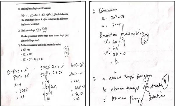 Gambar 5. Lembar Jawaban Siswa Berkemampuan Representasi Matematis  Sedang dengan Aktivitas Belajar Pasif 