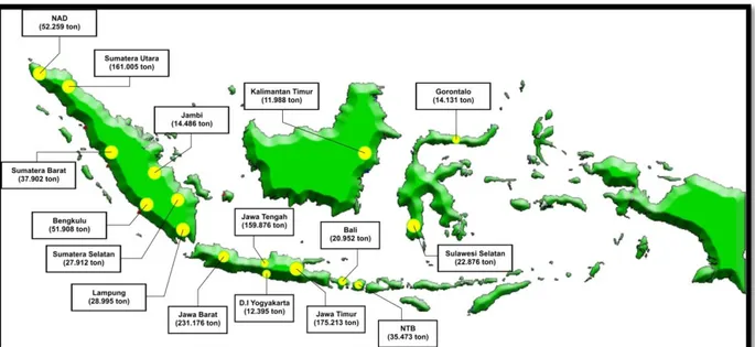 Gambar 6.1 Sentra Produksi Cabai Merah Besar di Indonesia 