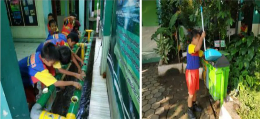 Gambar 1. Kegiatan Jumat Bersih di SDN Bareng 3 Kota Malang  