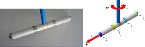 Fig. 1.(Left) Photograph and (right) schematic view of a four-electrode sensor.