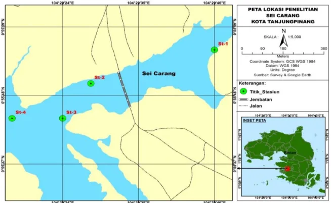 Gambar 1. Peta lokasi penelitian.  