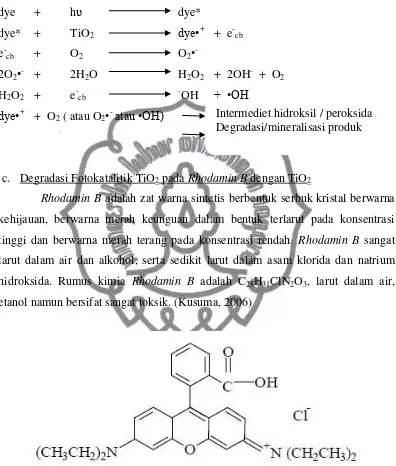 Gambar 5. Struktur Rhodamin B (Wirasto, 2008)
