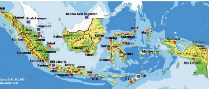 Gambar 2.2 Indonesia merupakan Negara kepulauan (archipelago) yang memiliki wilayah lautan yang sangat luas