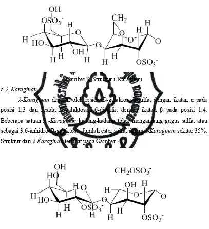 Gambar 3. Struktur ι-Karaginan 