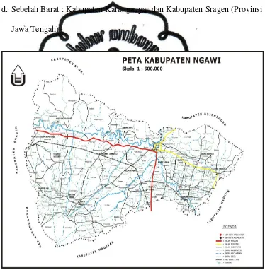 Gambar 4.1 Peta Kabupaten Ngawi