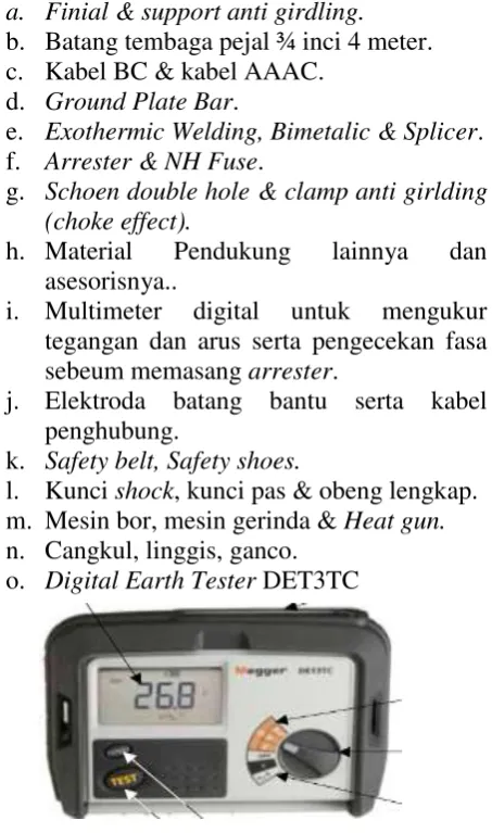 Gambar 1. Digital Earth Tester DET3TC 