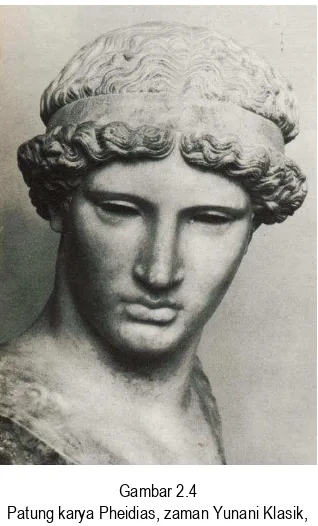 Gambar 2.4 Patung karya Pheidias, zaman Yunani Klasik,  