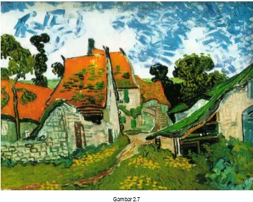 Gambar 2.7 Lukisan Van Gogh, menekankan isi (ungkapan rasa, ekspresi) 