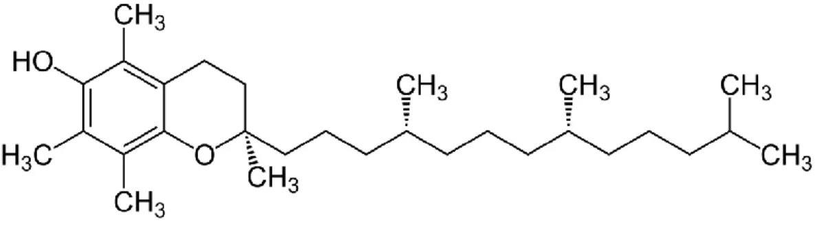 Gambar 2. Struktur Vitamin E. 