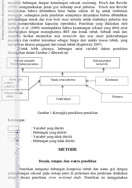 Gambar 1 Kerangka pemikiran penelitian 