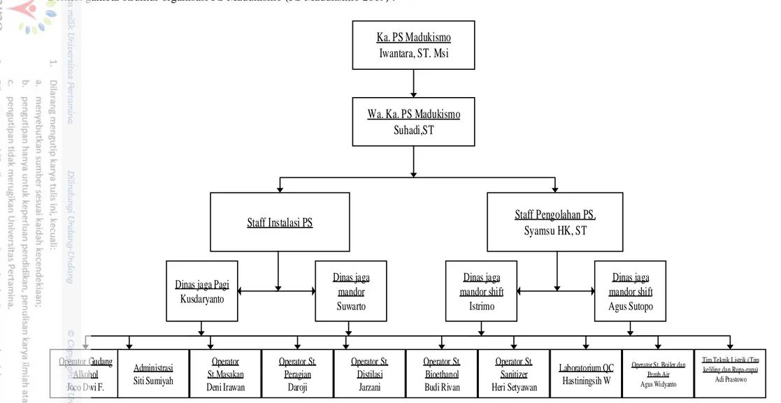 Gambar 2.Struktur Organisasi PS Madukismo 