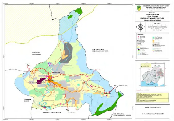 Gambar 3. 5 Rencana Pola Ruang Kabupaten Barito Utara 