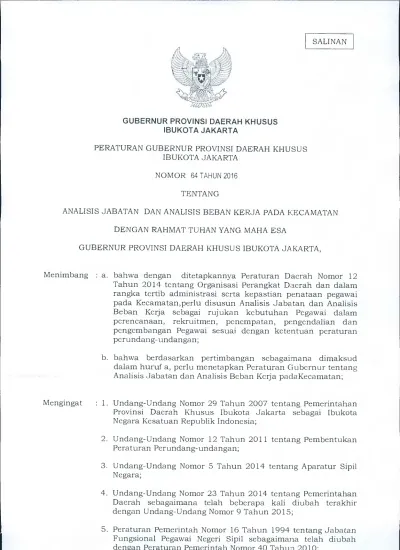 GUBERNUR PROVINSI DAERAH KHUSUS IBUKOTA JAKARTA PERATURAN GUBERNUR ...