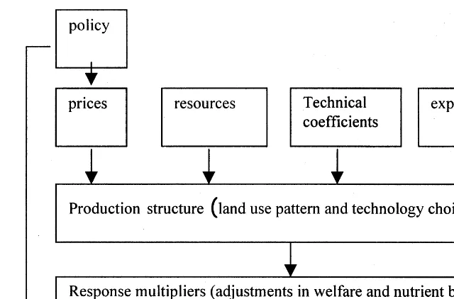 Fig. 1. Modular structure of the bio-economic farm household model.