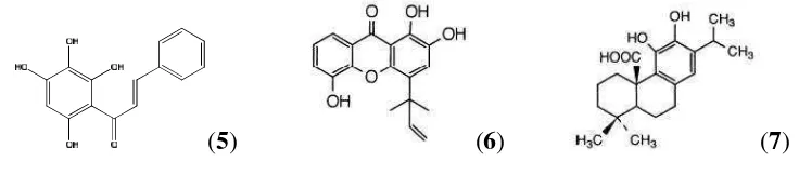 Gambar 3. Contoh senyawa antioksidan dari tanaman