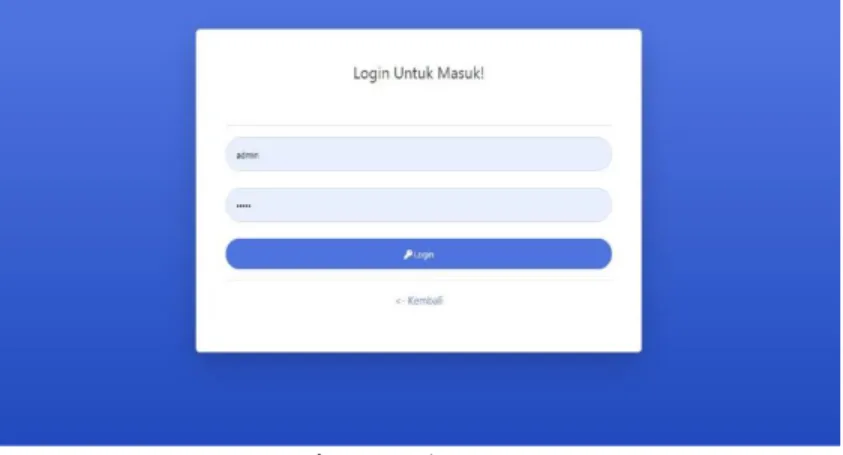 Gambar 5 Halaman Login 