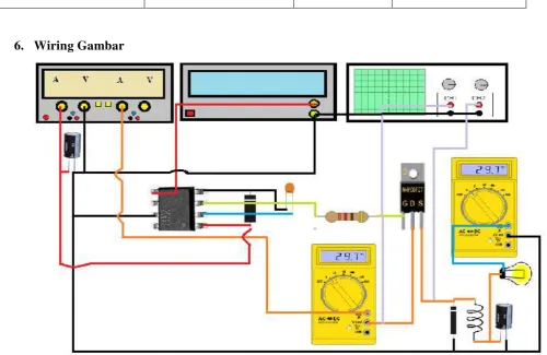 Gambar 3. Wiring rangkaian Buck Konverter 