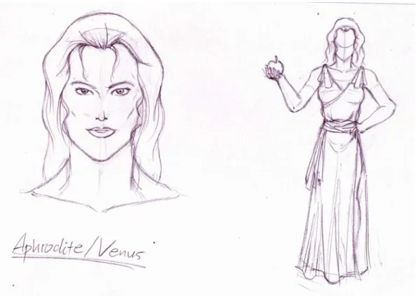 Gambar 3.10. Desain Karakater Aphrodite 
