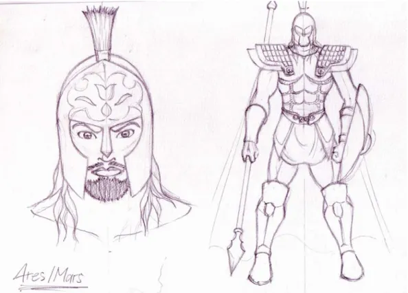 Gambar 3.14. Desain Karakter Ares 