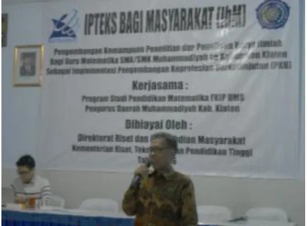 Gambar 1. Penyampaian Materi PKB oleh Narasumber